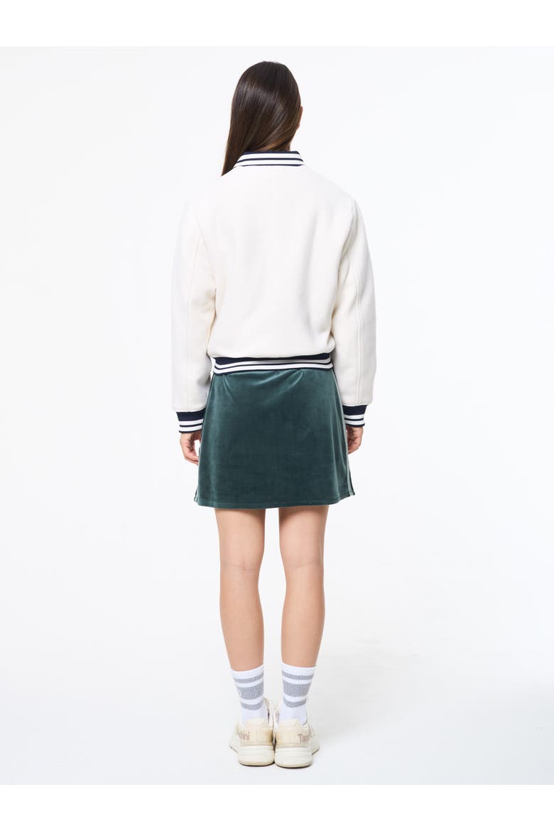 Marisa Varsity Jacket, Alternate, color, GARDENIA