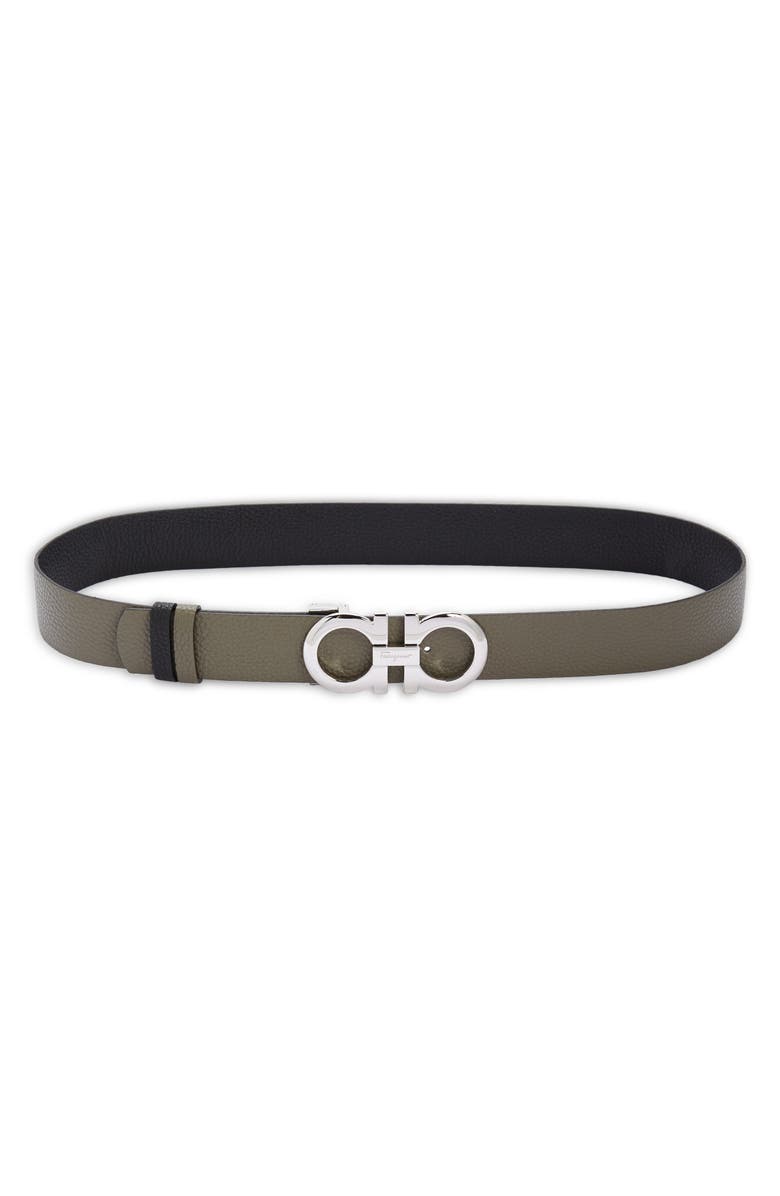 FERRAGAMO Mediterraneo Vitello Reversible Leather Belt, Main, color, 