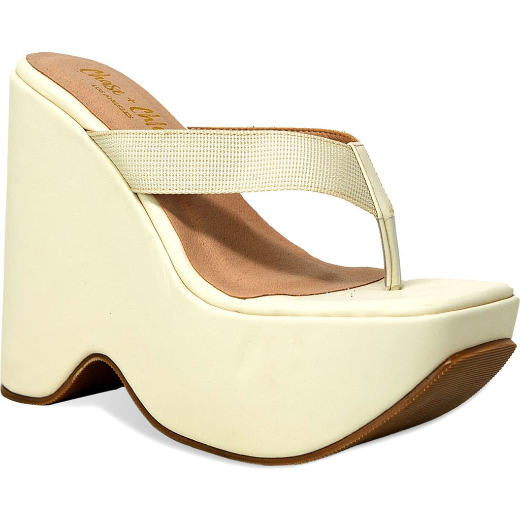 CHASE & CHLOE CHASE AND CHLOE ASTRA PLATFORM WEDGE SANDAL