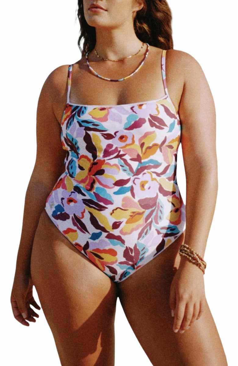 Biliblond Onepiece Shahaf, Alternate, color, Flowers