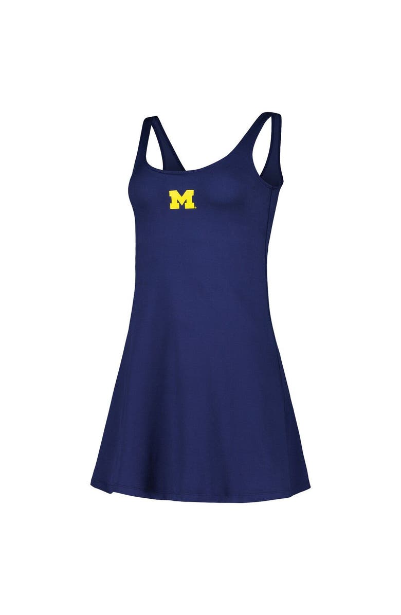 ZOOZATZ Women's ZooZatz Navy Michigan Wolverines Logo Scoop Neck Dress, Alternate, color, 