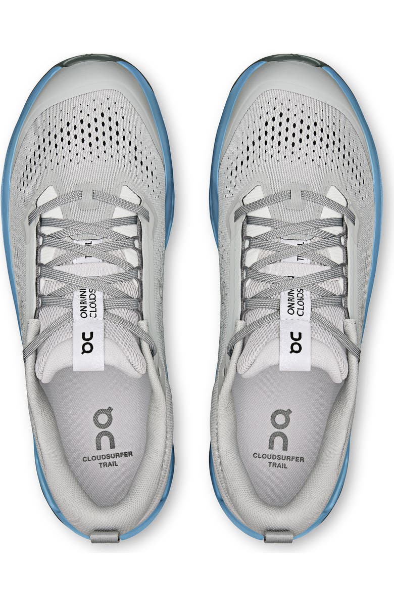 On Cloudsurfer Trail 2 Trail Running Shoe, Alternate, color, Rock/ Niagara