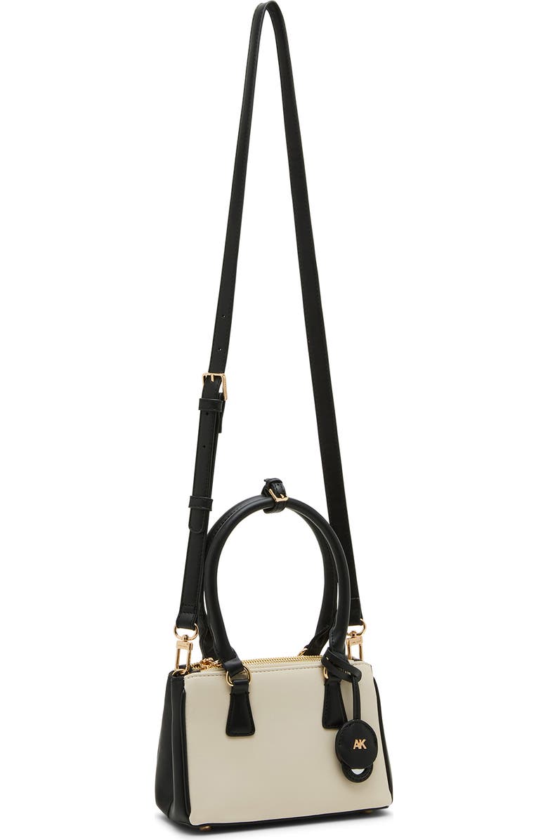 Anne Klein Mini Satchel Bag, Alternate, color, Parchment/Black