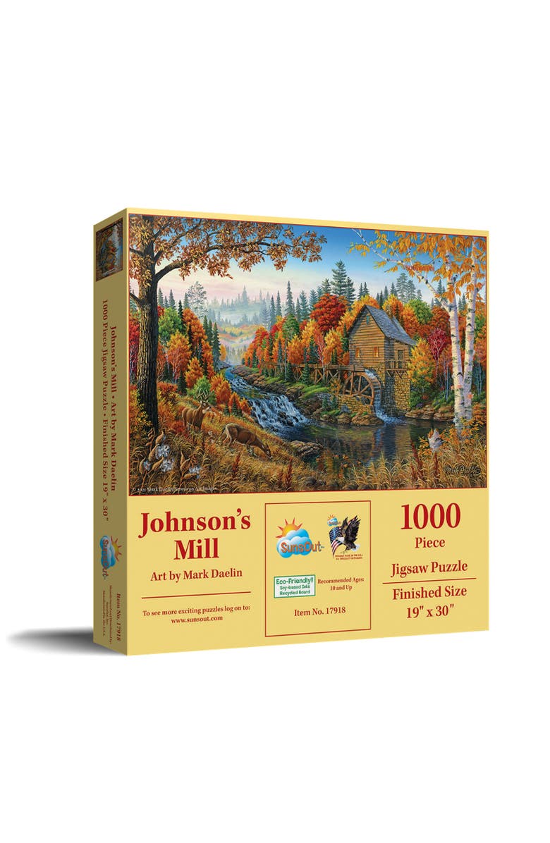 Sunsout Johnson's Mill 1000 piece Jigsaw Puzzle for Adults, Main, color, Multicolor