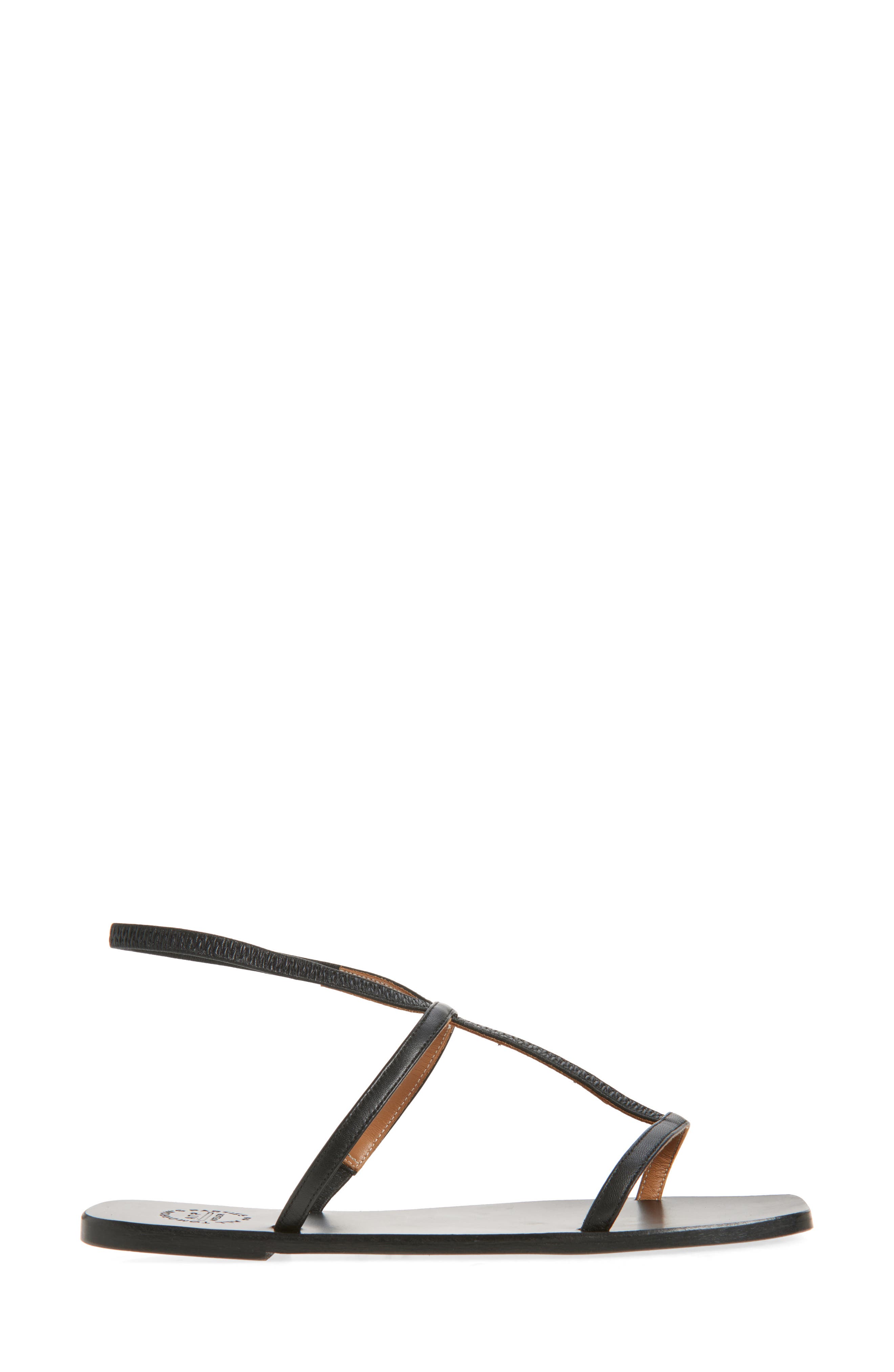 ATP ATELIER Delebbio Ankle Strap Sandal, Alternate, color, Black
