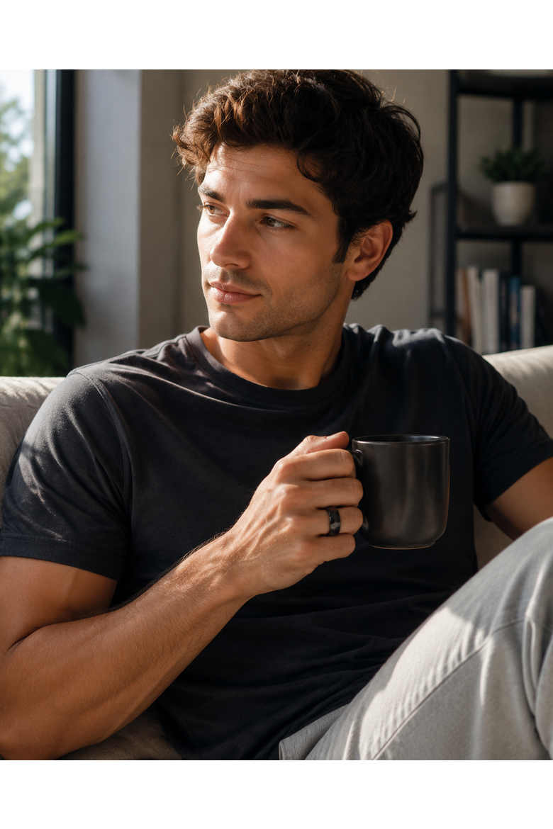 Wellness Smart Ring with Charging Base - Size S/M, Alternate, color, Black