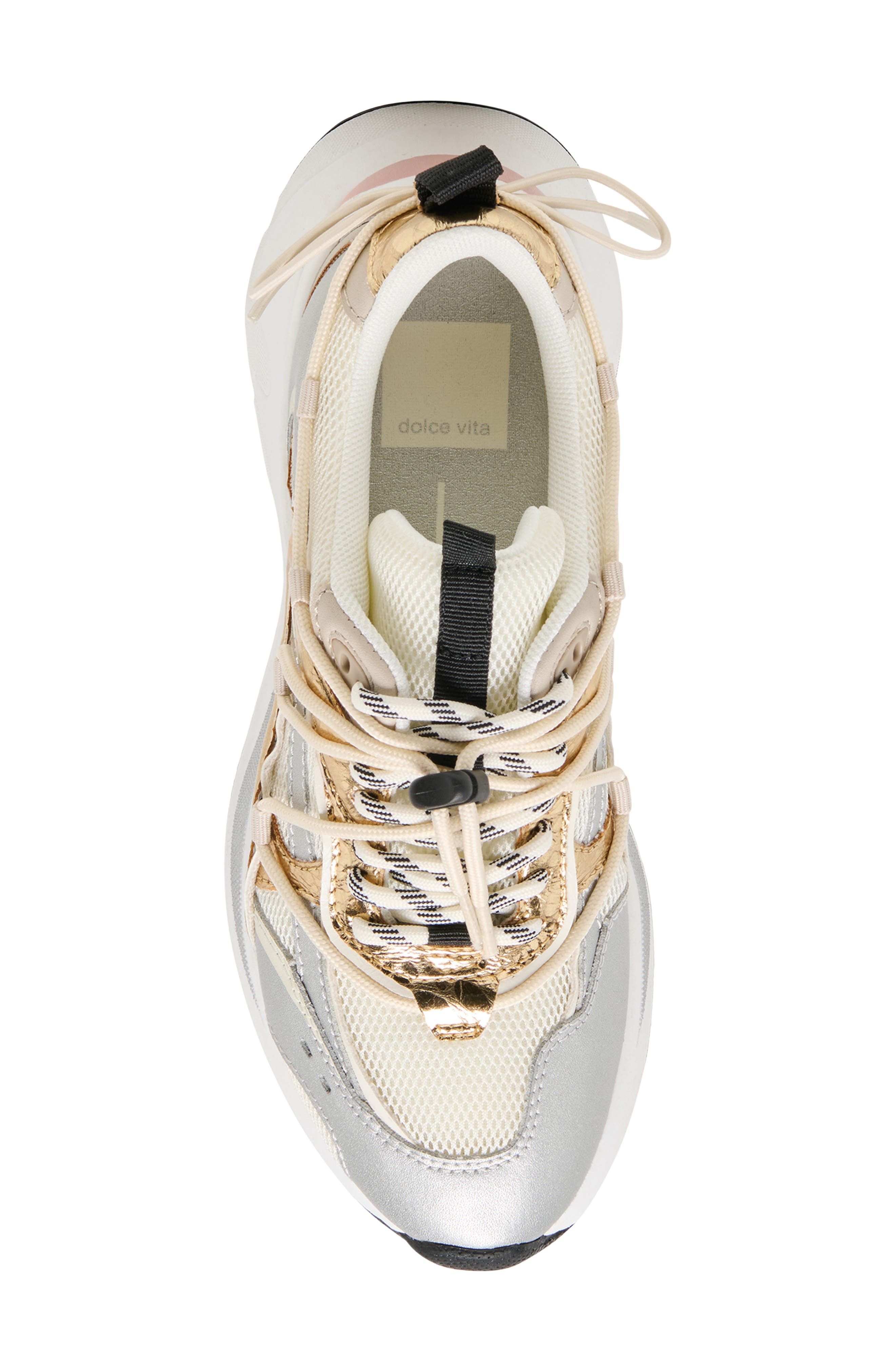 Selmar Sneaker, Alternate, color, SILVER/ GOLD LEATHER