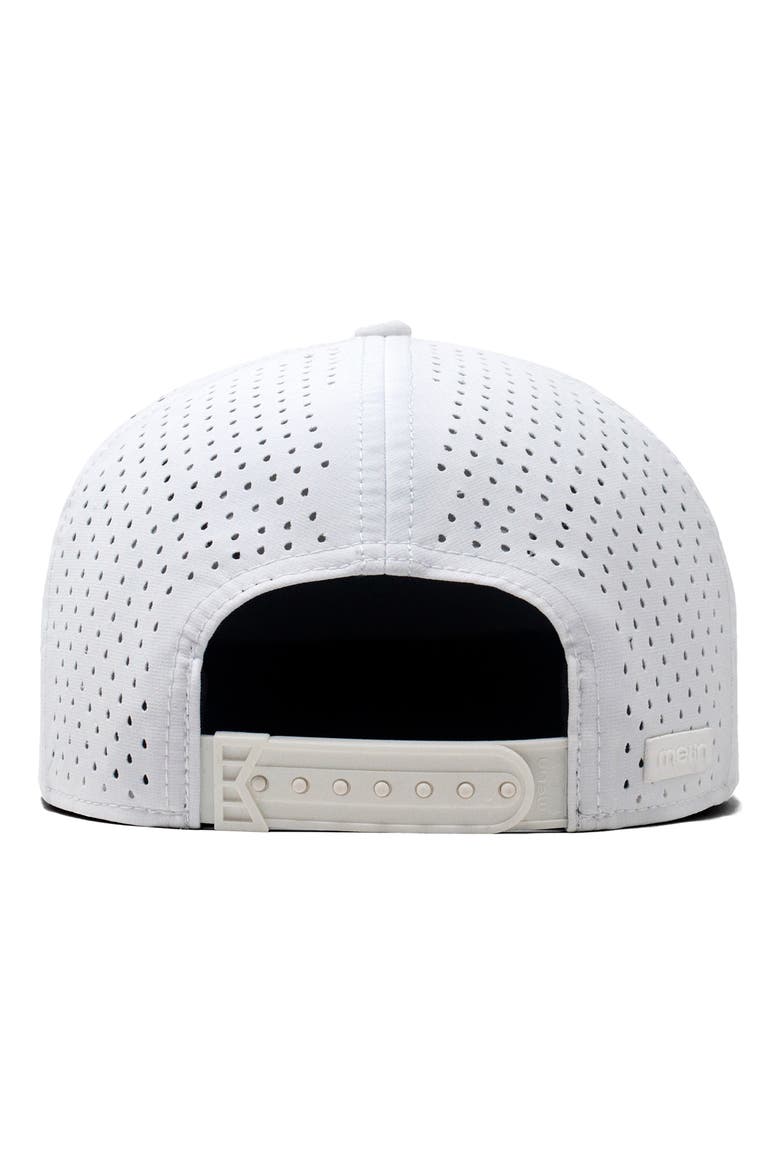 A-Game Hydro Performance Snapback Hat, Alternate, color, WHITE