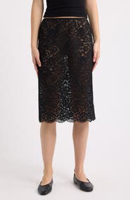 DÔEN Nandette Lace Midi Skirt