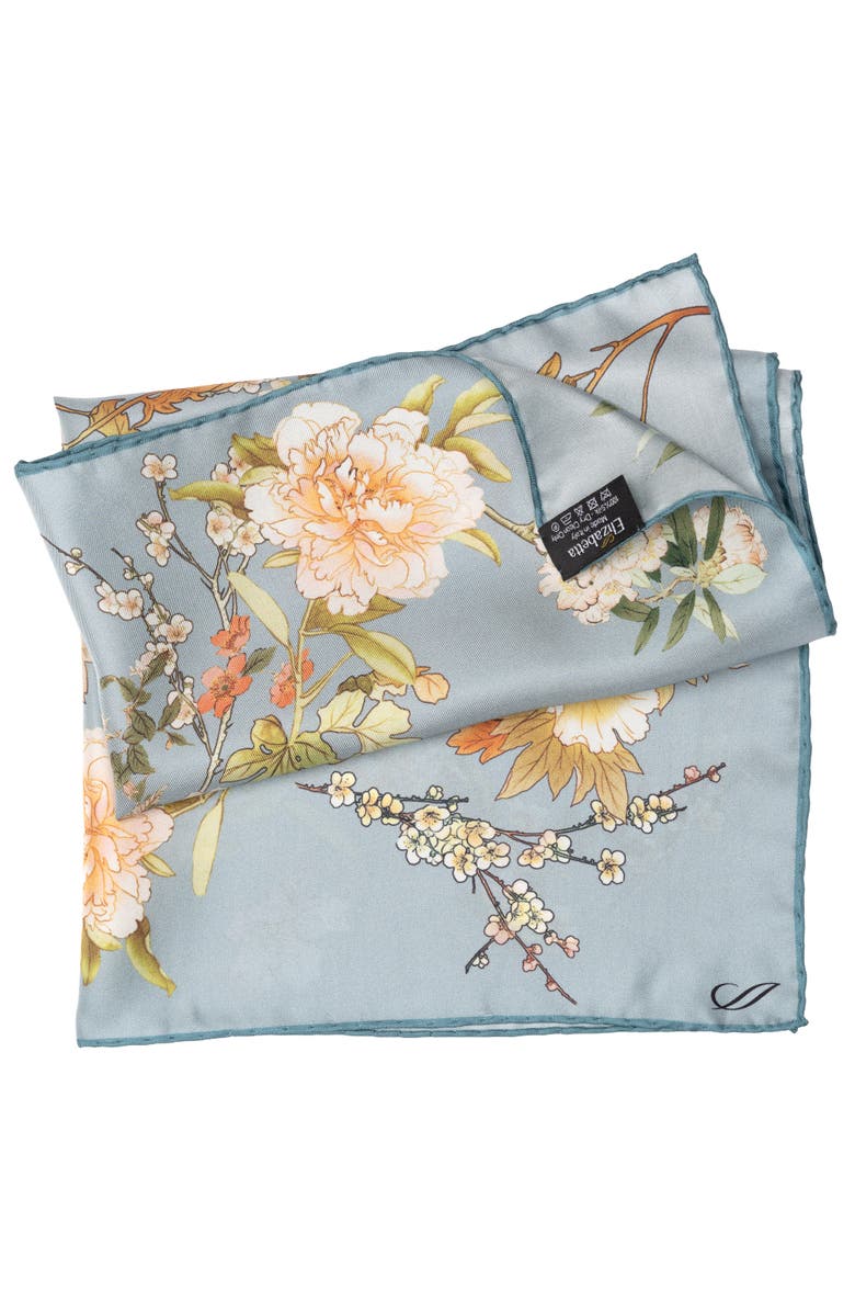 Elizabetta Carina - Silk Bandana, Alternate, color, Powder Blue