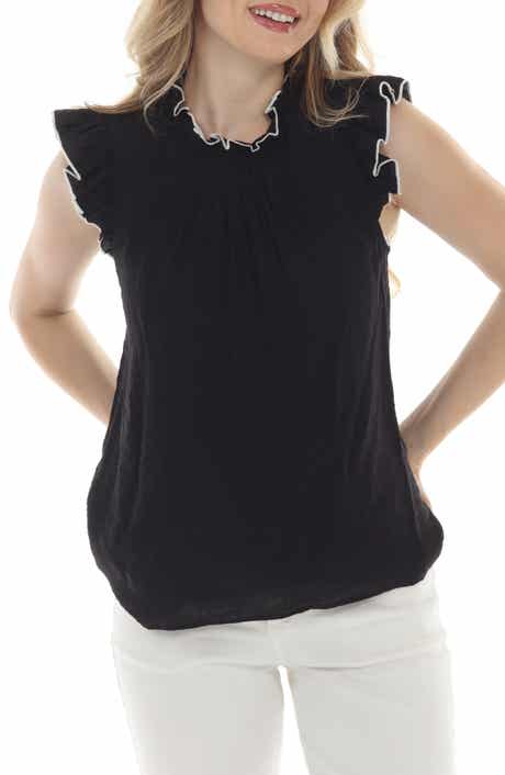 Ruffle Mock Top