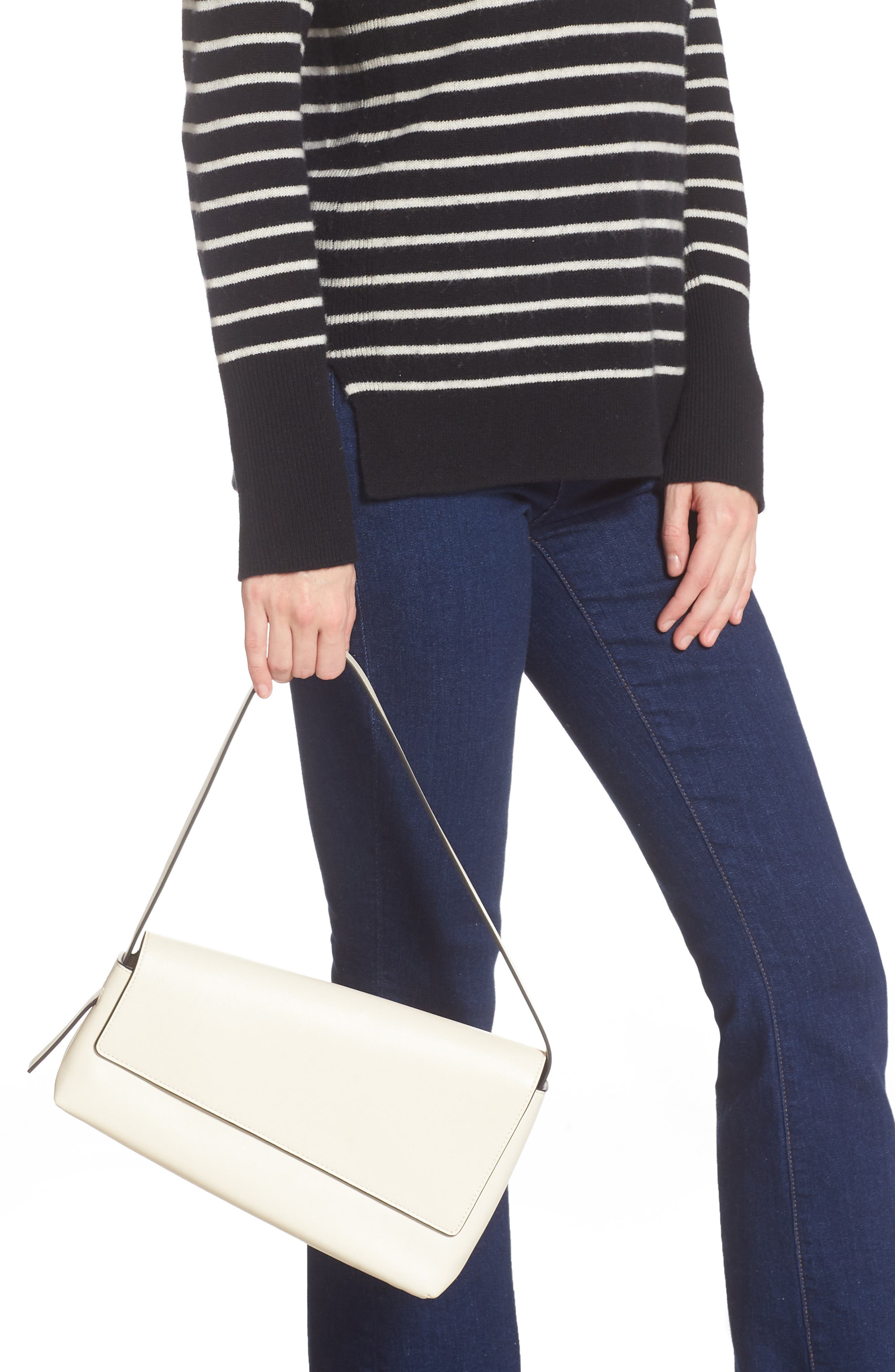 Acute Shoulder Bag, Alternate, color, CREAM