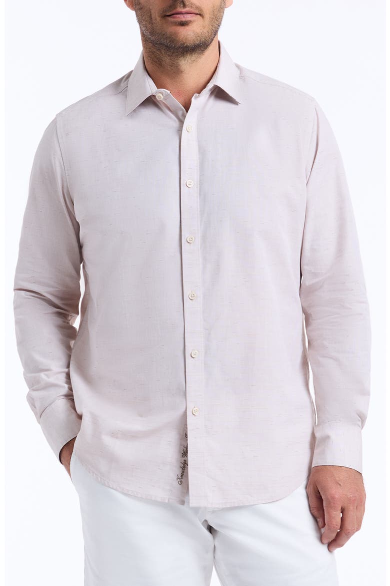 Avondale Cotton Button-Up Shirt, Main, color, SAND