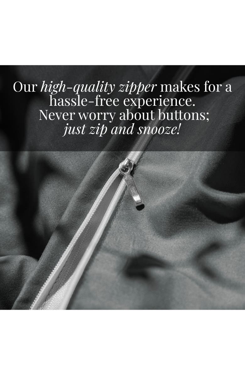 SOUTHSHORE FINE LINENS Vilano Springs Duvet Cover Set, Alternate, color, Slate