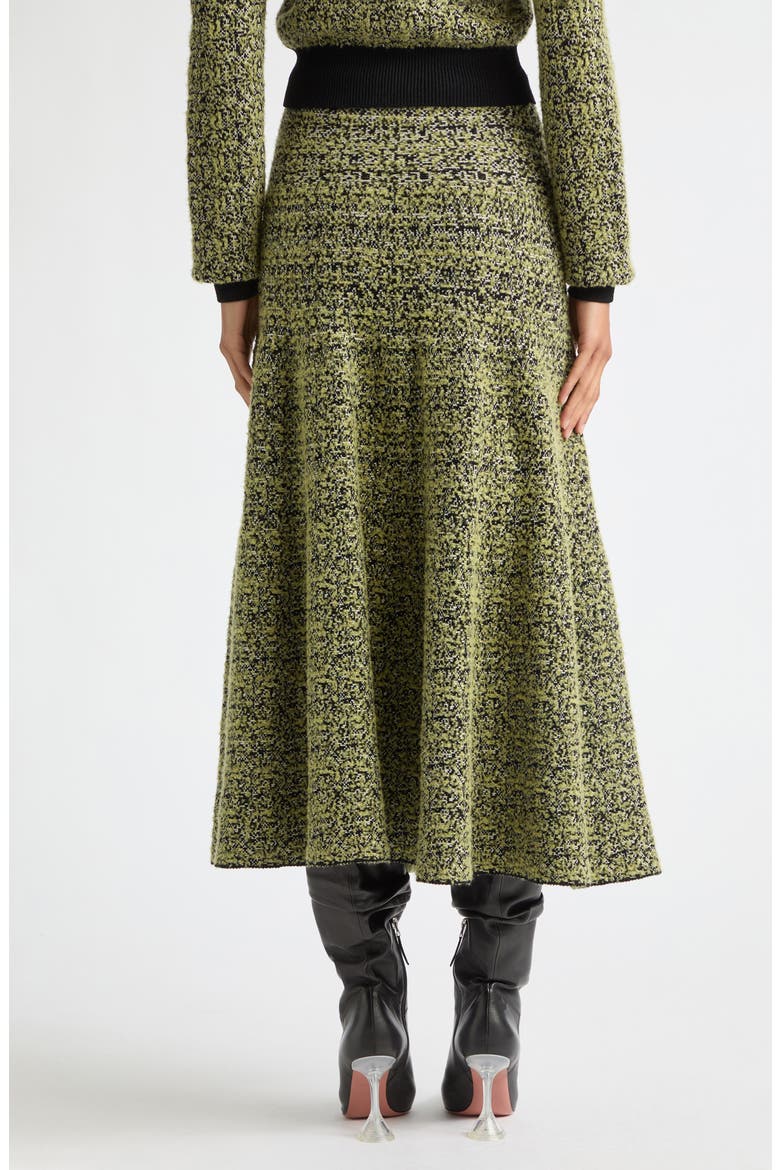 The Miller Jacquard Midi Sweater Skirt, Alternate, color, GREEN STATIC