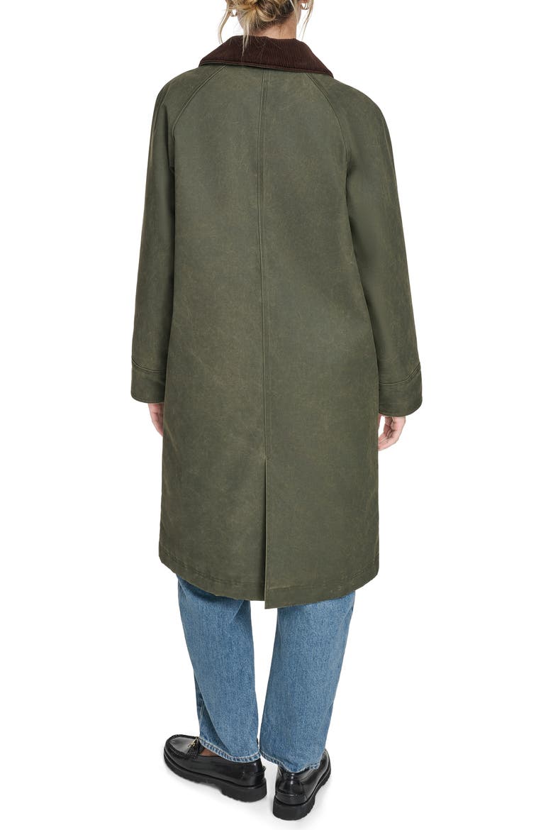 Extralong Barn Jacket, Alternate, color, DARK OLIVE
