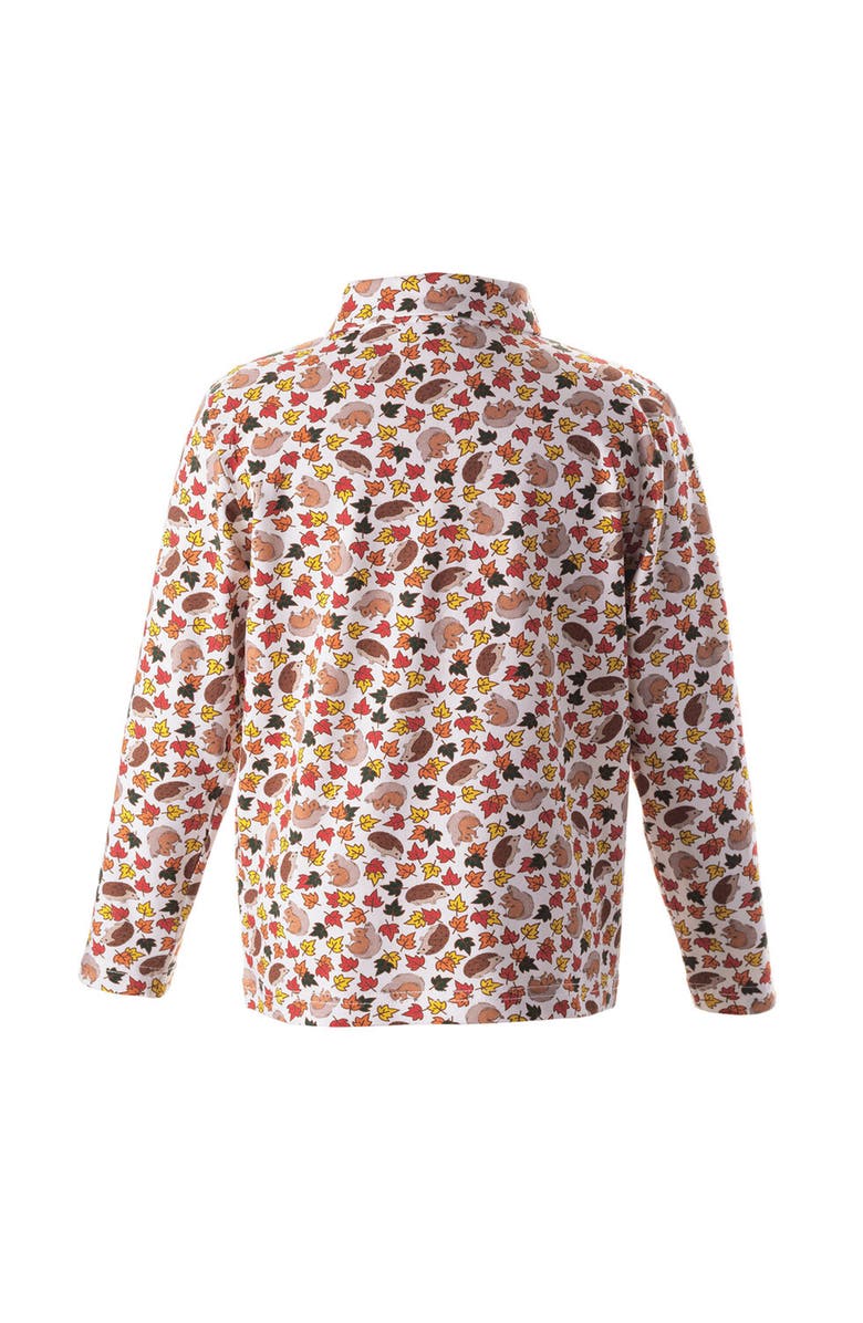 Rachel Riley Woodland Leaf Polo Shirt, Alternate, color, 