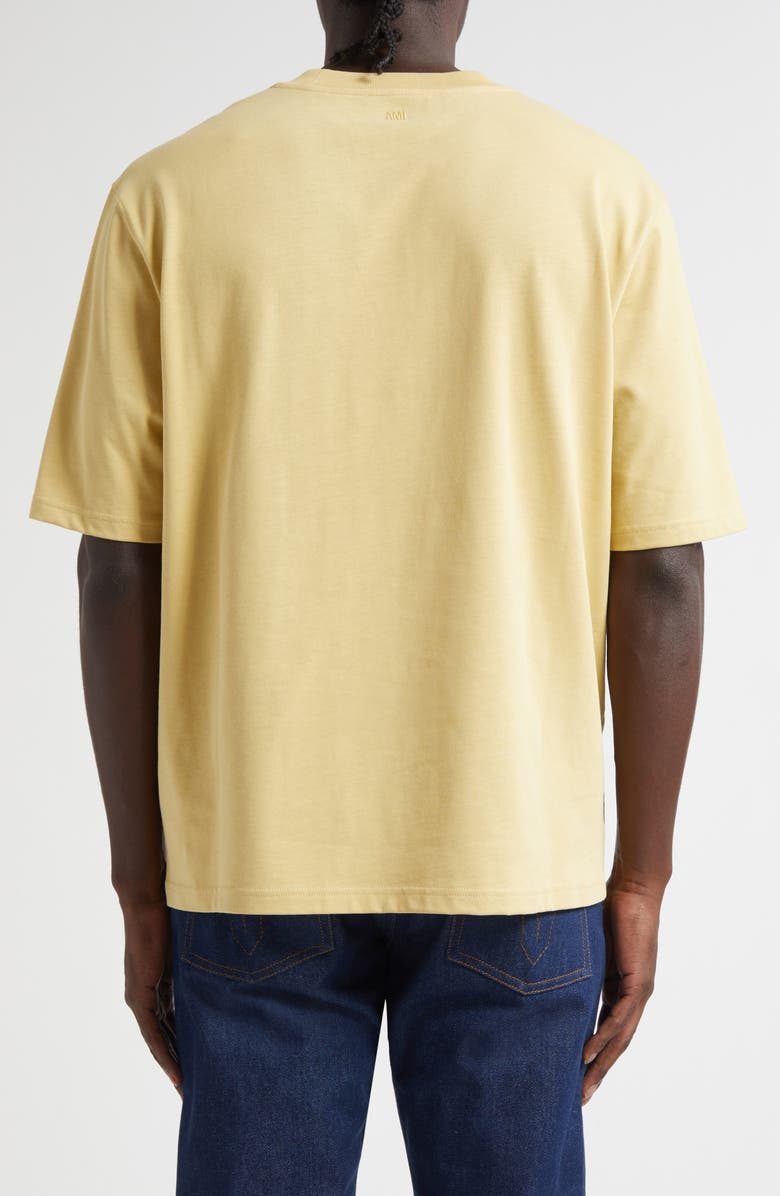 AMI PARIS Ami de Coeur Cotton T-Shirt, Alternate, color, Anis