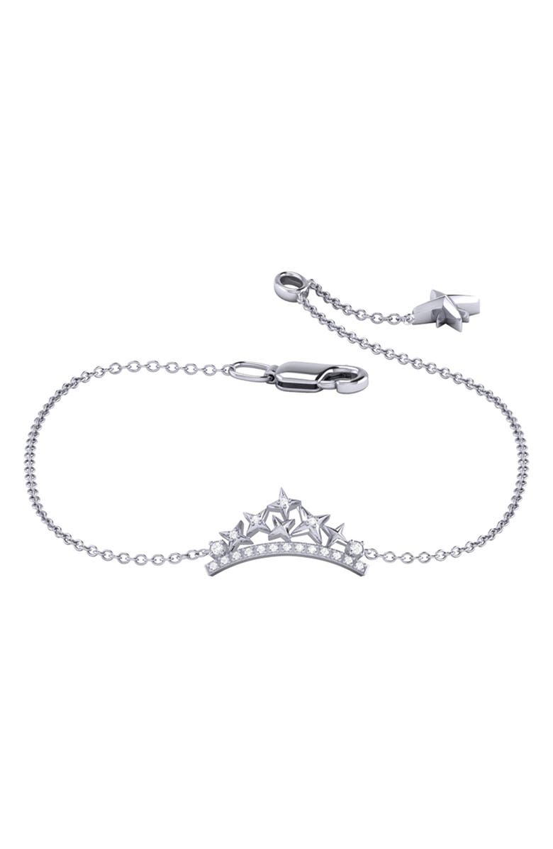 LuvMyJewelry Starry Cascade Diamond Bracelet, Main, color, Silver