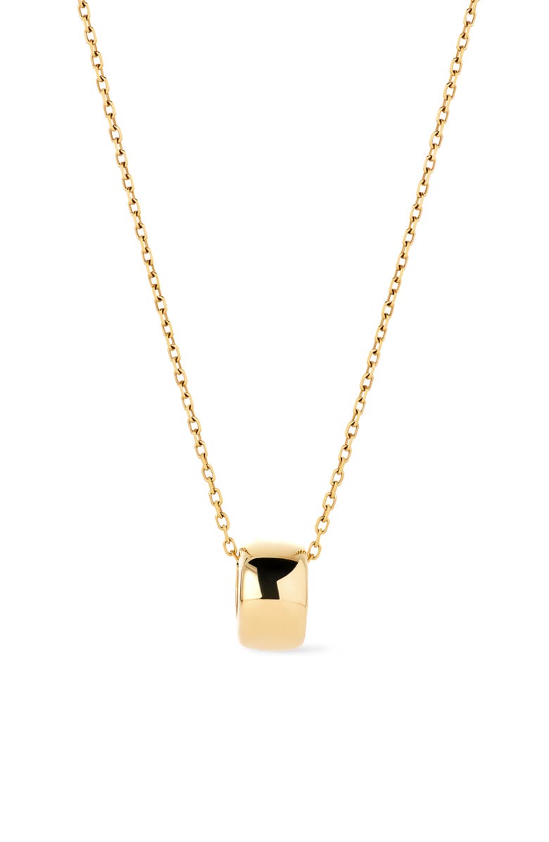 Ana Luisa Solid Yellow Gold - Luna Charm Necklace, Main, color, Gold