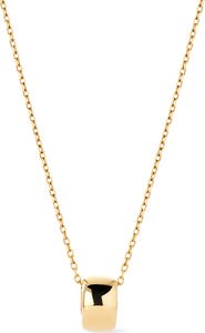 Ana Luisa Solid Yellow Gold - Luna Charm Necklace