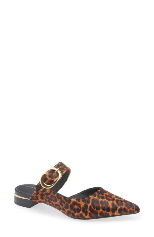 Koko + Palenki Sloane Genuine Calf Hair Mule In Brown