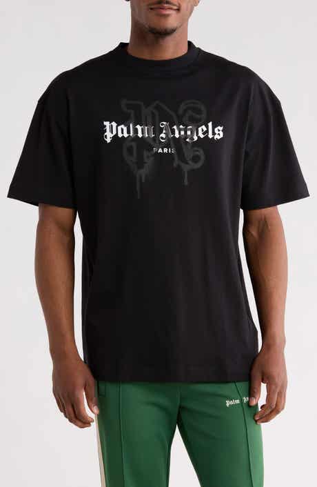 Palm Angels Logo Graphic Cotton T-Shirt