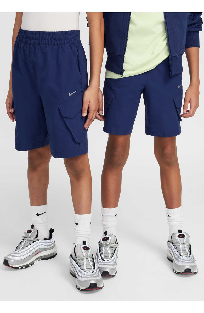 Nike Kids' Sportswear City Utility Cargo Shorts, Alternate, color, Black/ Black