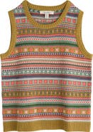Seasalt Cornwall Cove Cottage Fair Isle Organic Cotton Sweater Vest