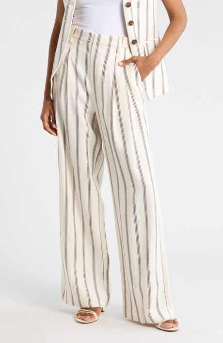 A.L.C. Charles Stripe Linen Blend Pants
