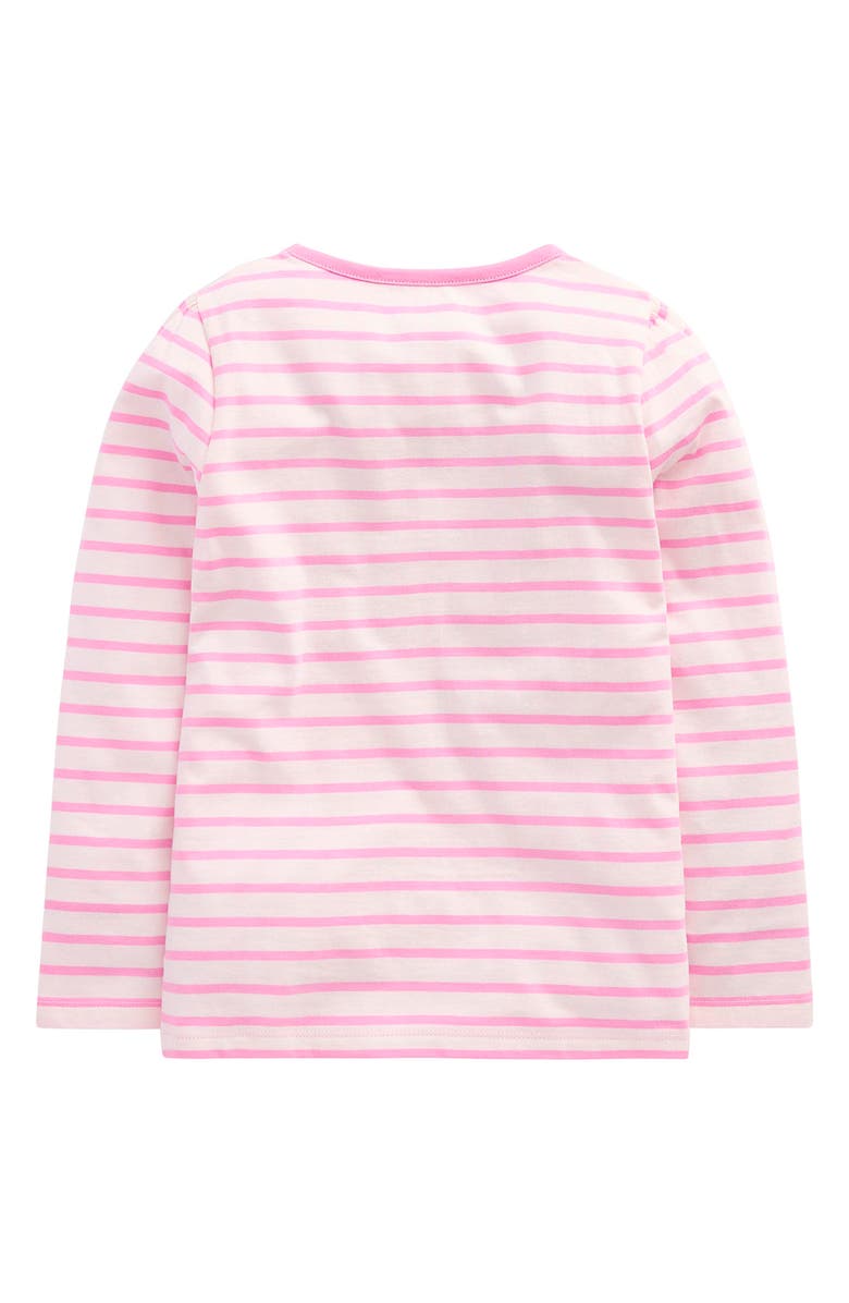 Mini Boden Kids' Puff Sleeve Appliqué T-Shirt, Alternate, color, 