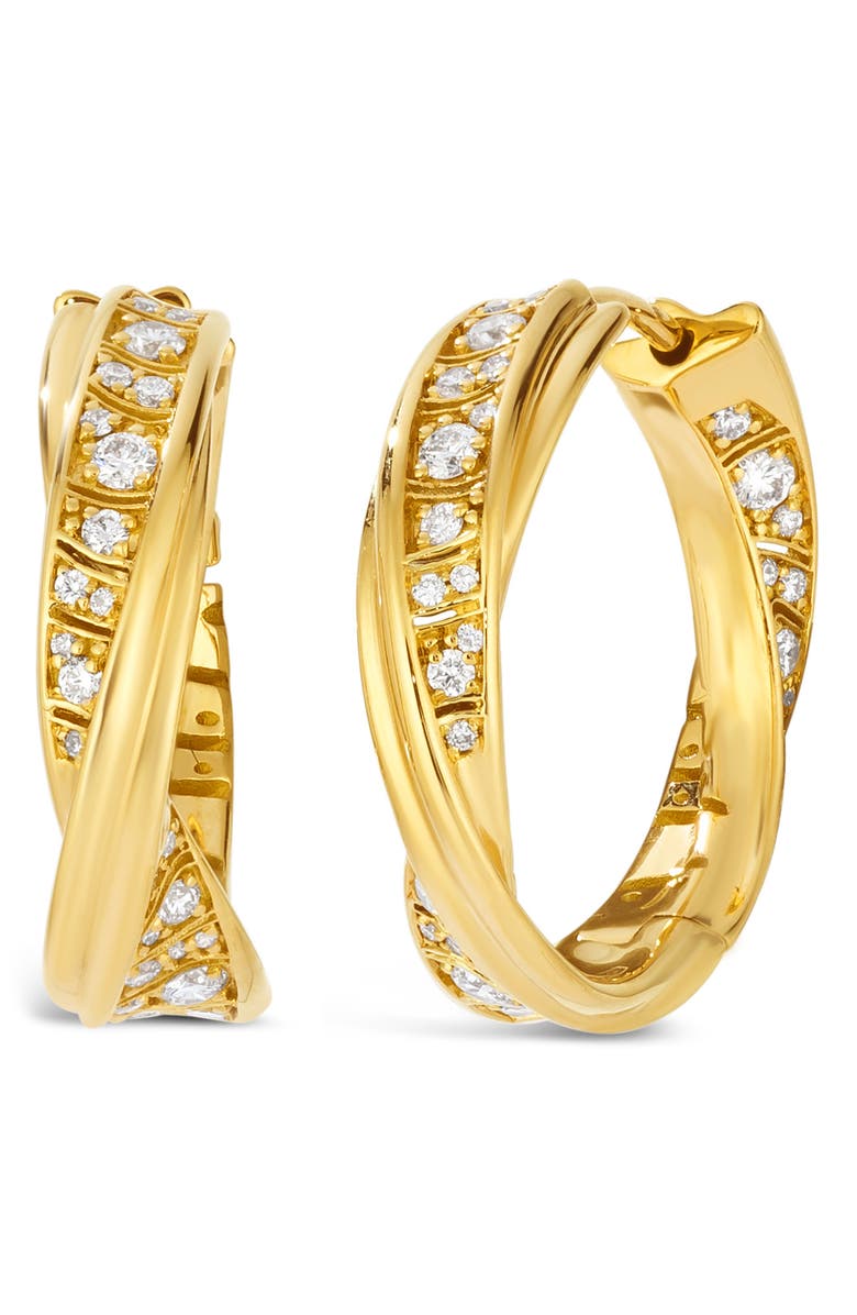 Hueb Dunas 18K Yellow Gold Earrings, Main, color, 