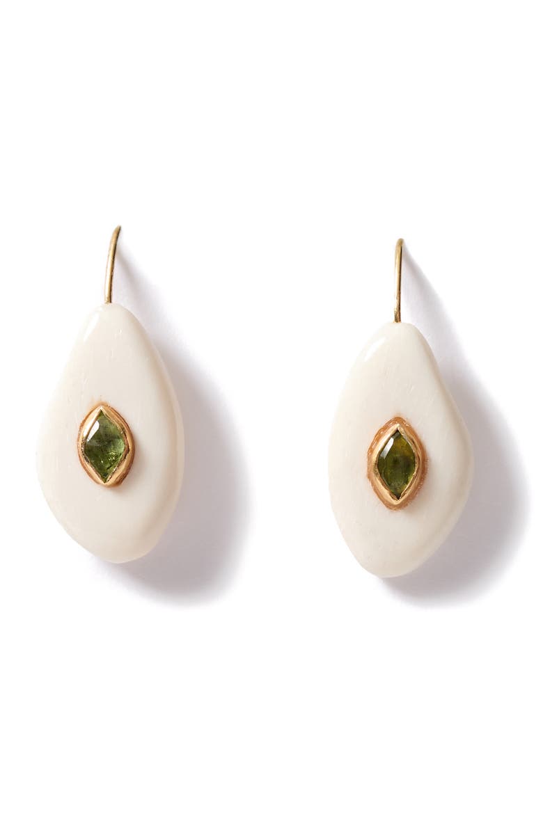 Pebble Peridot Drop Earrings, Main, color, PERIDOT