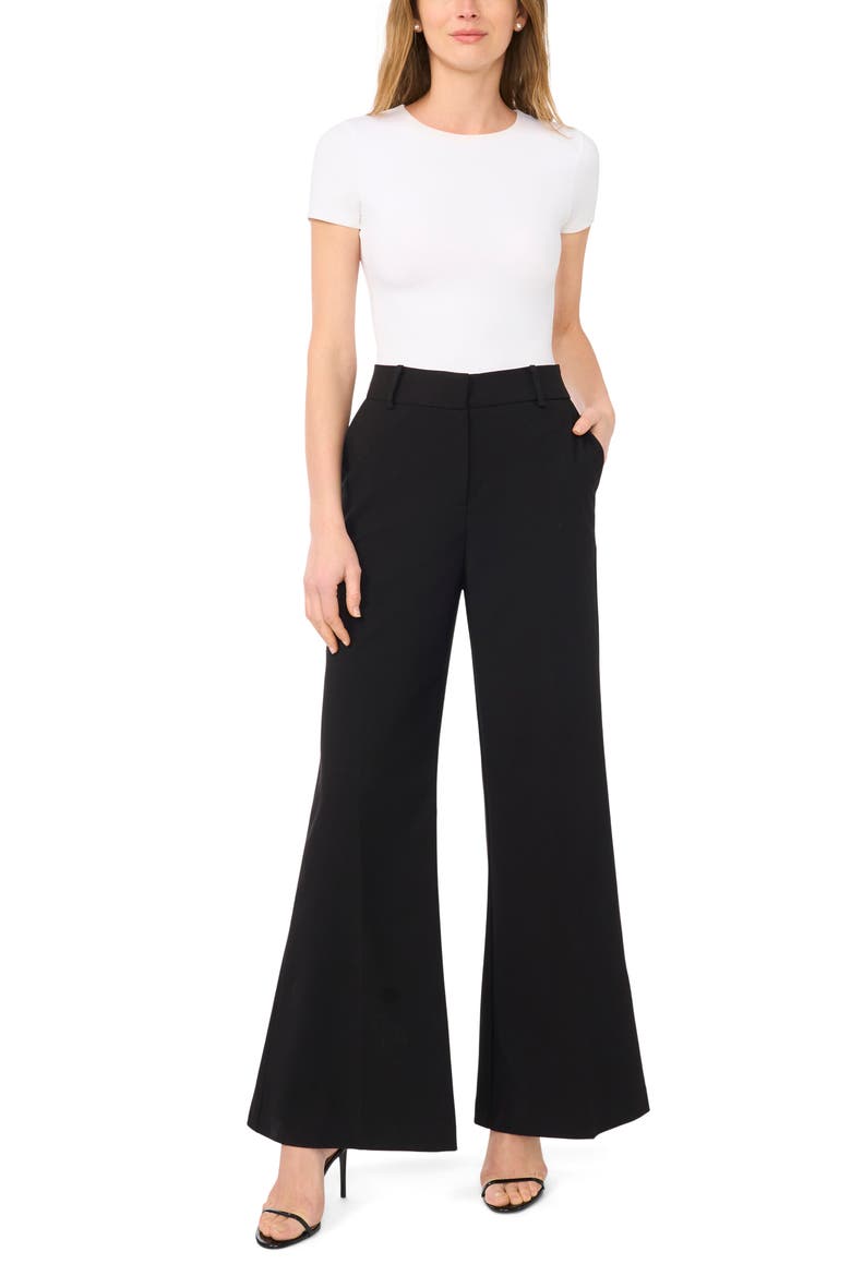 Wide Leg Suit Pants, Alternate, color, RICH BLACK