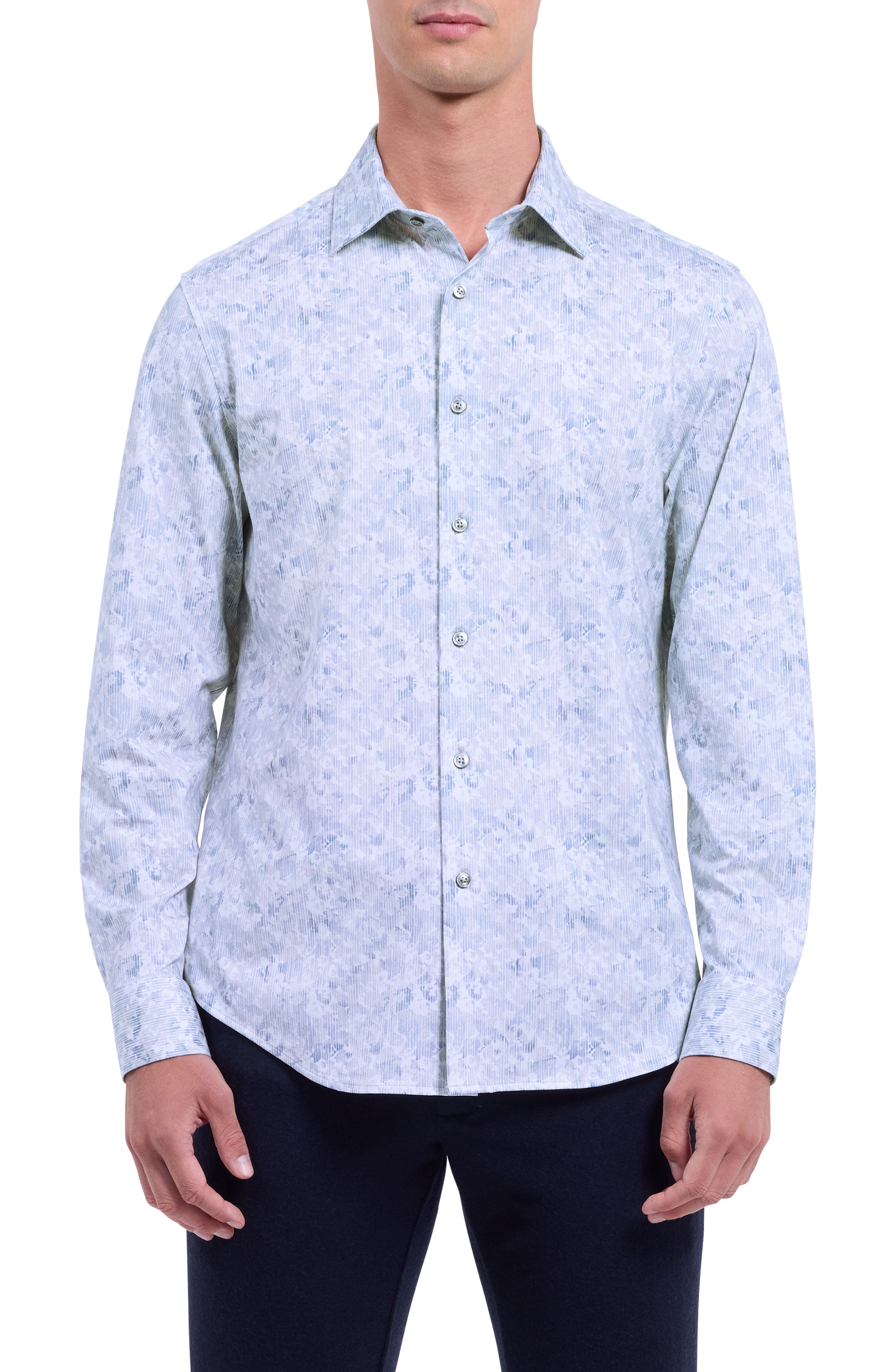 James OoohCotton Abstract Print Button-Up Shirt