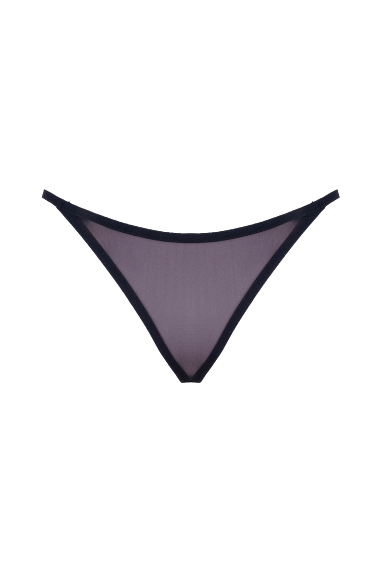 LECHERY<sup>®</sup> Lustrous Sheer High-cut Thong, Alternate, color, Black
