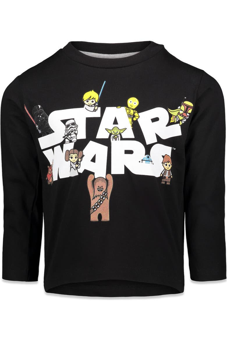 2-Pack Long Sleeve T-Shirts, Alternate, color, Black Heather Grey