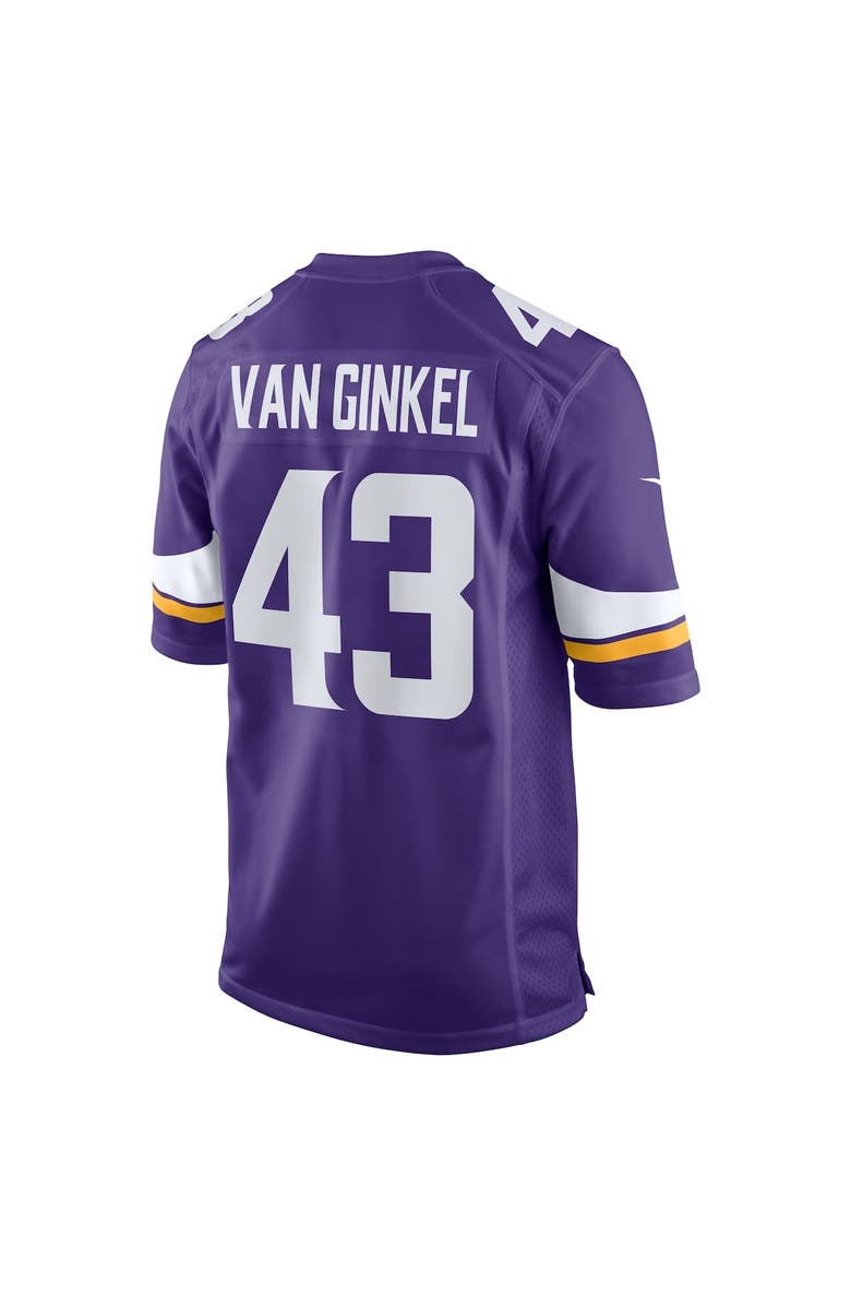 Nike Men's Nike Andrew Van Ginkel Purple Minnesota Vikings Team Game Jersey, Alternate, color, Purple