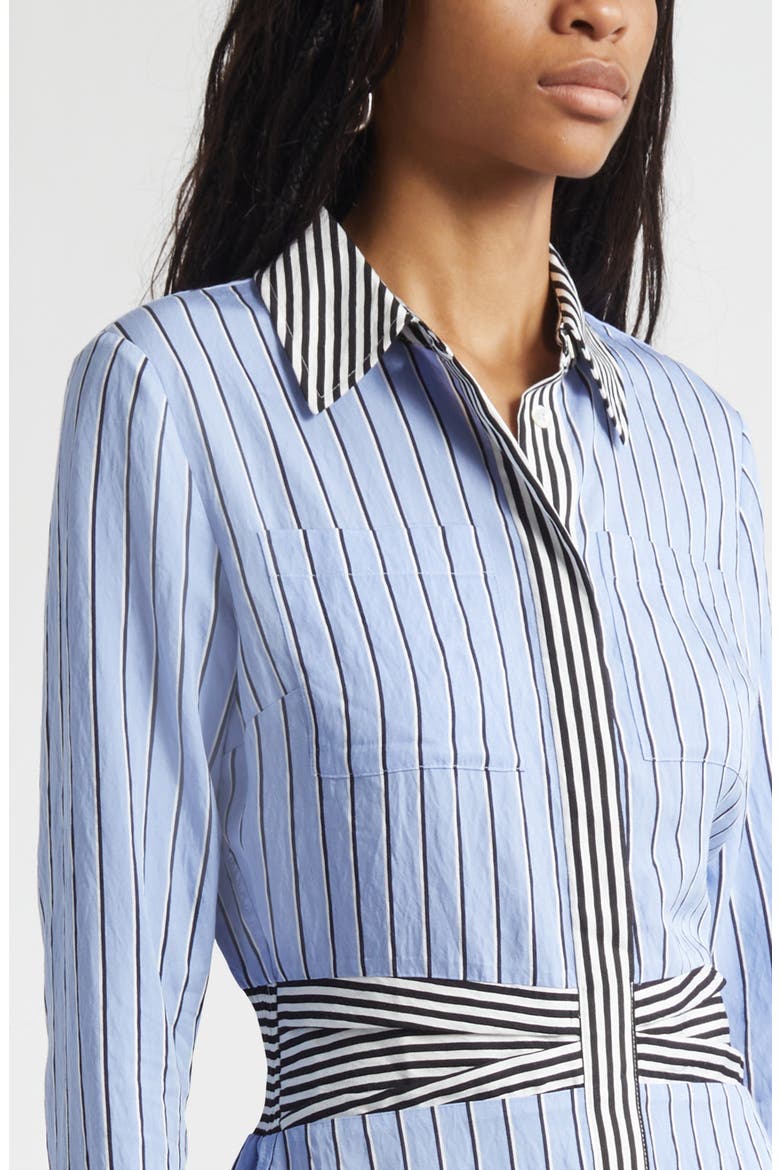 Solana Long Sleeve Stripe Minidress, Alternate, color, MULTI CATALINA STRIPE