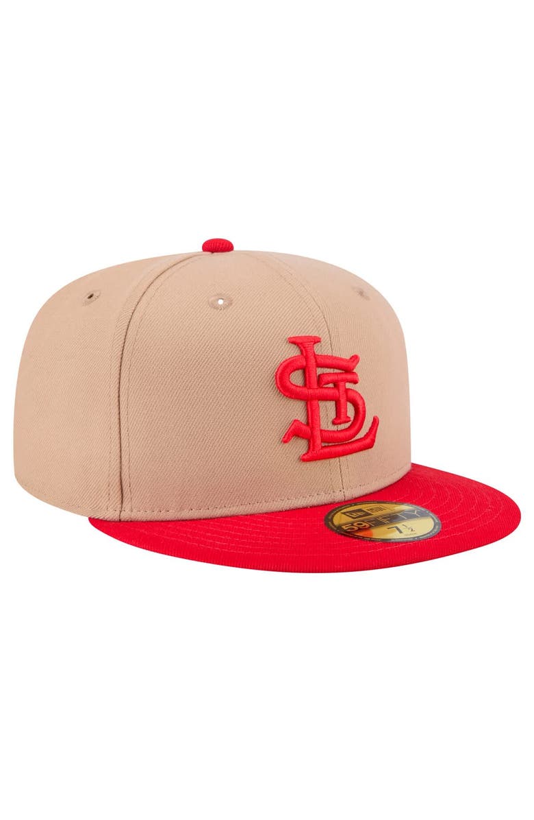 New Era Men's New Era Khaki St. Louis Cardinals 59FIFTY Fitted Hat, Alternate, color, Khaki