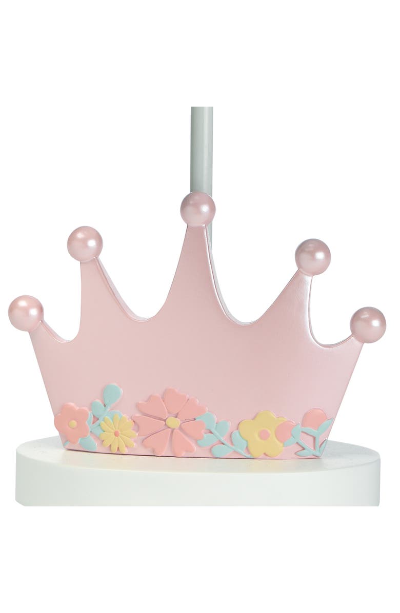 Lambs & Ivy Disney Princesses Crown Nursery Lamp with Shade & Bulb, Alternate, color, Pink