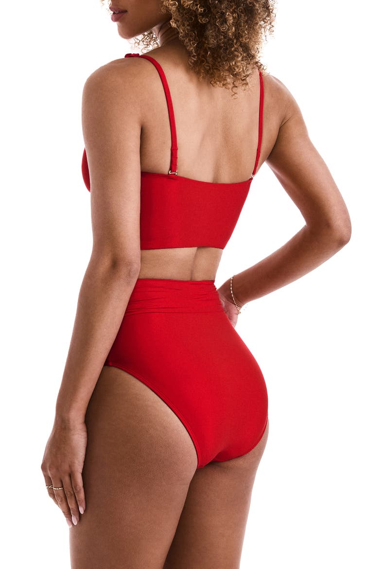 Sonny Midkini Swim Top, Alternate, color, CHERRY