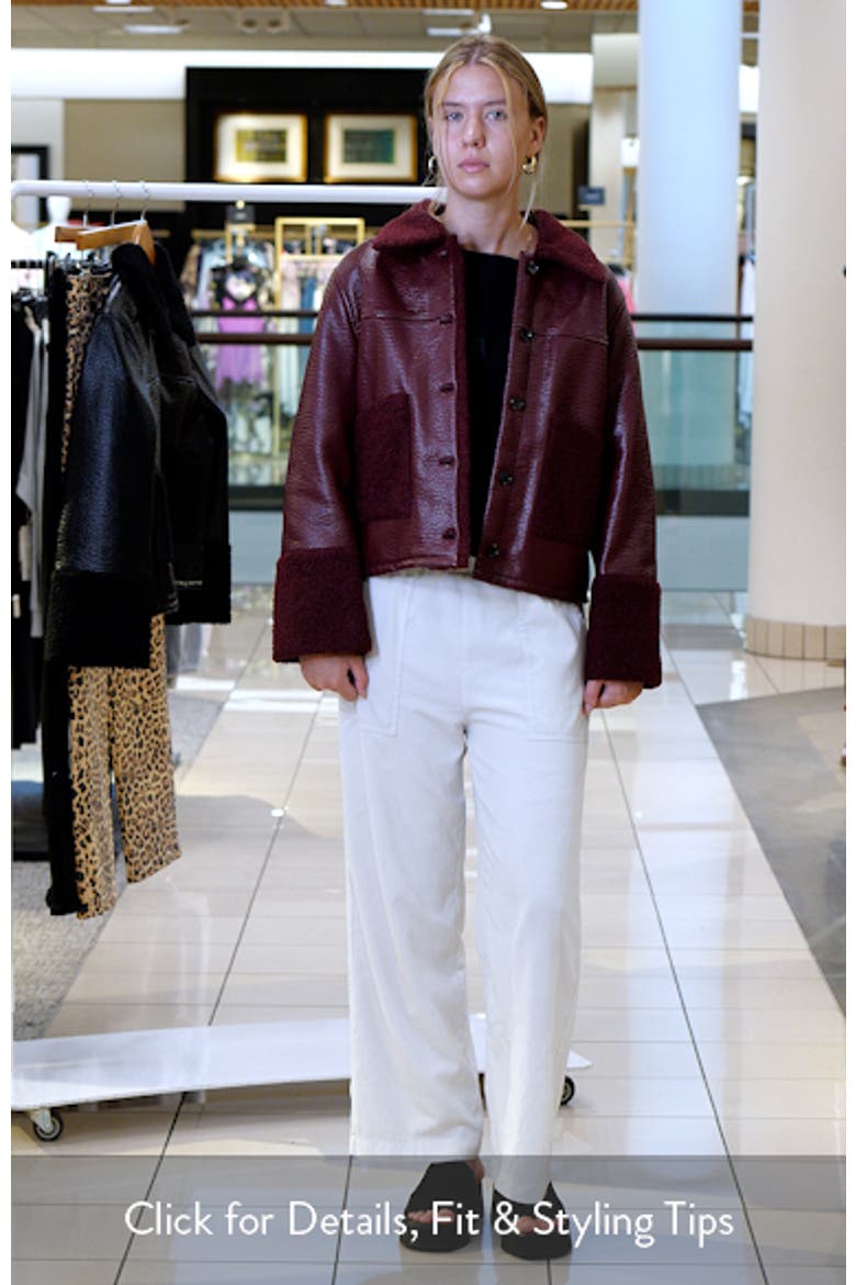 Dria Faux Leather & Faux Shearling Jacket video