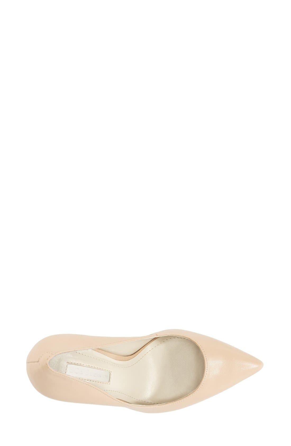 'Treasure' Pointy Toe Pump, Alternate, color, WARM SAND LEATHER