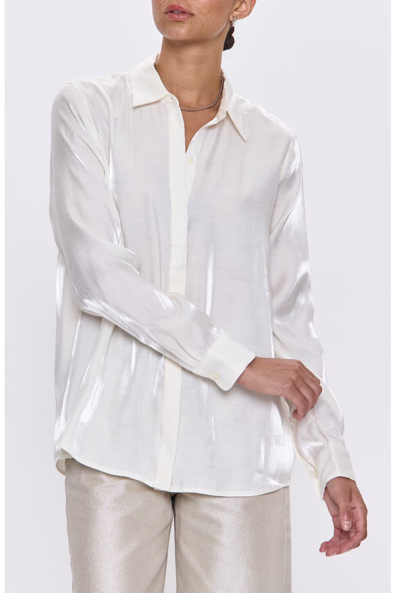 Tilda Button-Up Shirt, Main, color, ECRU
