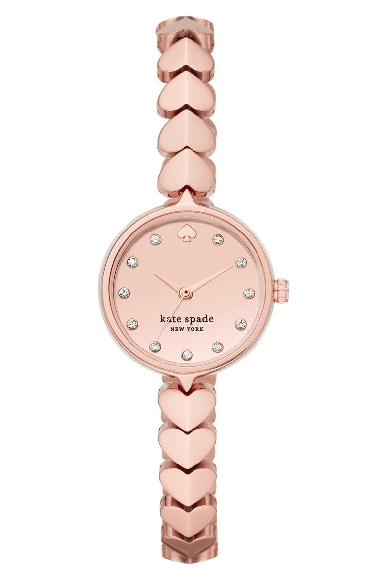 hollis bracelet watch, 24mm, Main, color, ROSE GOLD
