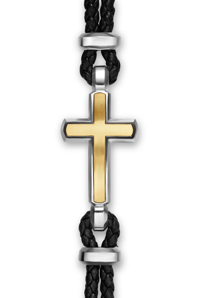 Streamline Cross Station Bracelet, Alternate, color, SILVER