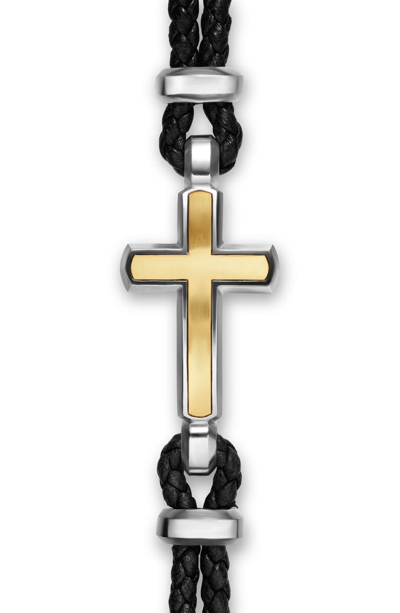 David Yurman Streamline Cross Station Bracelet, Alternate, color, Silver