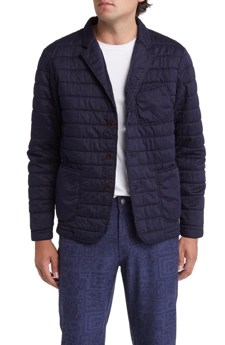 Peter Millar Greenwich Quilted Shirt Jacket, Main, color, 