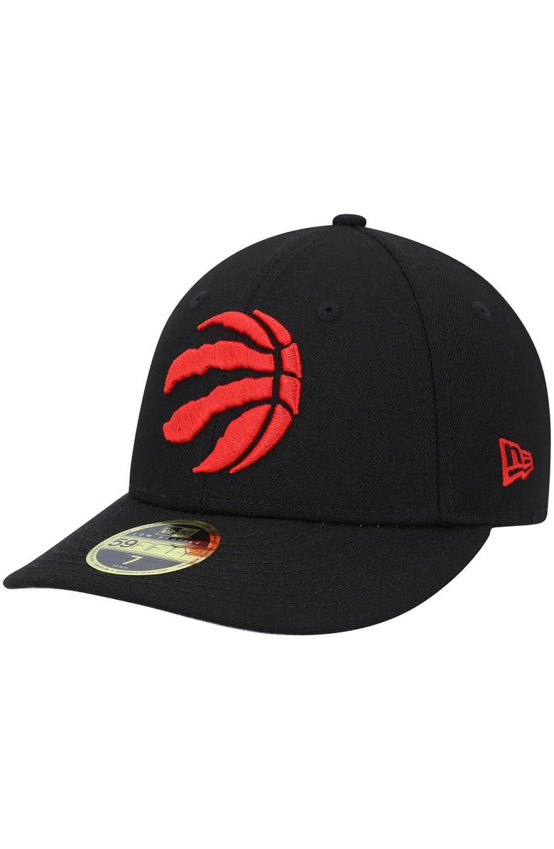New Era Men's New Era Black Toronto Raptors Team Low Profile 59FIFTY Fitted Hat, Main, color, Black